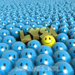 lysa in Special Smileys style - 3D name wallpaper