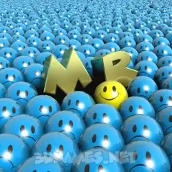 m r in Special Smileys style - 3D name wallpaper