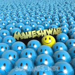 maheshwar in Special Smileys style - 3D name wallpaper