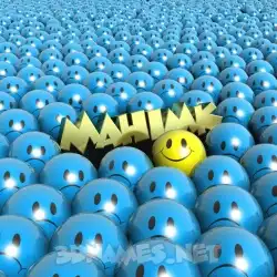 mahimk in Special Smileys style - 3D name wallpaper
