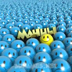 mahuli in Special Smileys style - 3D name wallpaper