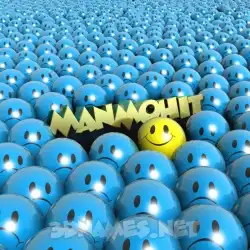manmohit in Special Smileys style - 3D name wallpaper