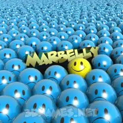marbelly in Special Smileys style - 3D name wallpaper