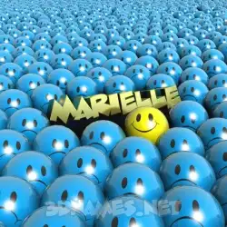 marielle in Special Smileys style - 3D name wallpaper