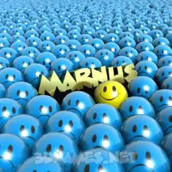 marnus in Special Smileys style - 3D name wallpaper