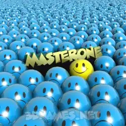 masterone in Special Smileys style - 3D name wallpaper