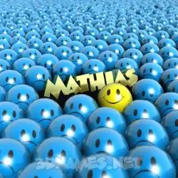 mathias in Special Smileys style - 3D name wallpaper