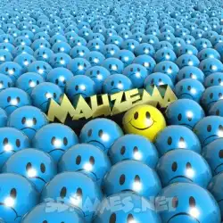 mauzema in Special Smileys style - 3D name wallpaper