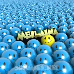 meilaina in Special Smileys style - 3D name wallpaper