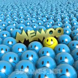 memoo in Special Smileys style - 3D name wallpaper
