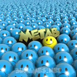 metab in Special Smileys style - 3D name wallpaper