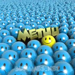 methu in Special Smileys style - 3D name wallpaper
