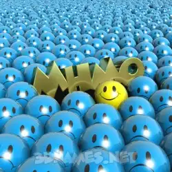 mhmo in Special Smileys style - 3D name wallpaper