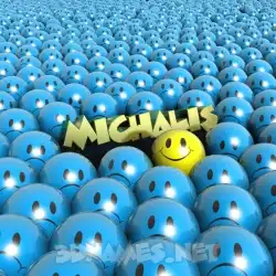 michalis in Special Smileys style - 3D name wallpaper