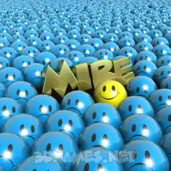 mire in Special Smileys style - 3D name wallpaper