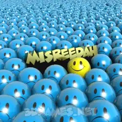 misreedah in Special Smileys style - 3D name wallpaper