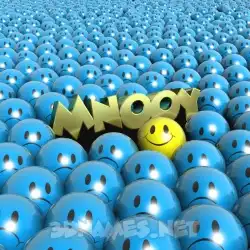 mnooy in Special Smileys style - 3D name wallpaper