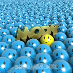 mody in Special Smileys style - 3D name wallpaper