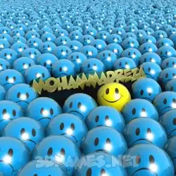 mohammadreza in Special Smileys style - 3D name wallpaper