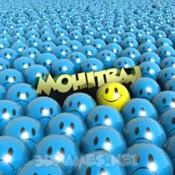 mohitraj in Special Smileys style - 3D name wallpaper