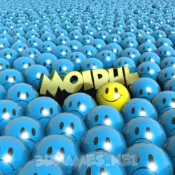 moidul in Special Smileys style - 3D name wallpaper
