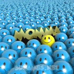 momma in Special Smileys style - 3D name wallpaper
