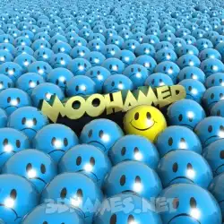 moohamed in Special Smileys style - 3D name wallpaper