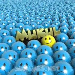 mukul in Special Smileys style - 3D name wallpaper