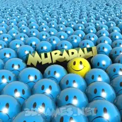 muradali in Special Smileys style - 3D name wallpaper