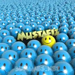 mustafiz in Special Smileys style - 3D name wallpaper
