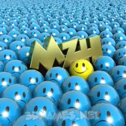mzh in Special Smileys style - 3D name wallpaper