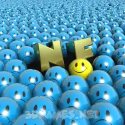 n f in Special Smileys style - 3D name wallpaper