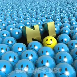 n i in Special Smileys style - 3D name wallpaper