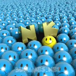 n k in Special Smileys style - 3D name wallpaper