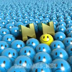 n n in Special Smileys style - 3D name wallpaper