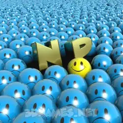 n p in Special Smileys style - 3D name wallpaper