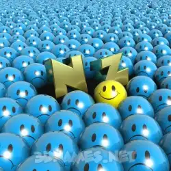 n z in Special Smileys style - 3D name wallpaper