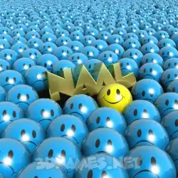 naal in Special Smileys style - 3D name wallpaper