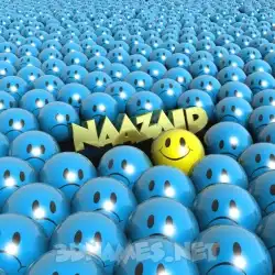 naazaid in Special Smileys style - 3D name wallpaper