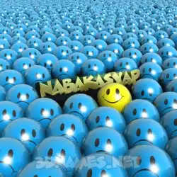 nabakasyap in Special Smileys style - 3D name wallpaper