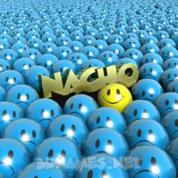 nacho in Special Smileys style - 3D name wallpaper