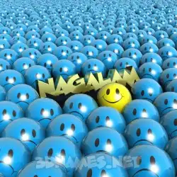 nagalam in Special Smileys style - 3D name wallpaper