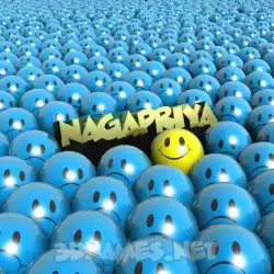 nagapriya in Special Smileys style - 3D name wallpaper