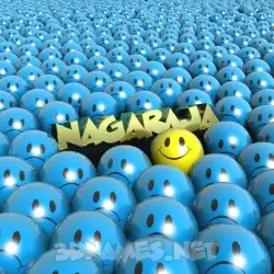 nagaraja in Special Smileys style - 3D name wallpaper