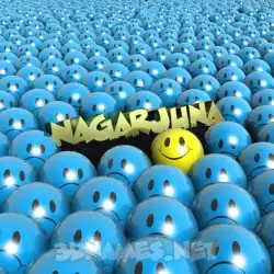 nagarjuna in Special Smileys style - 3D name wallpaper