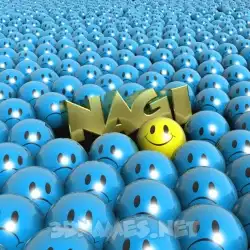 nagi in Special Smileys style - 3D name wallpaper