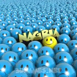 nagria in Special Smileys style - 3D name wallpaper
