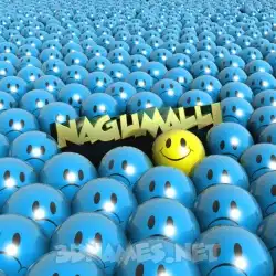 nagumalli in Special Smileys style - 3D name wallpaper