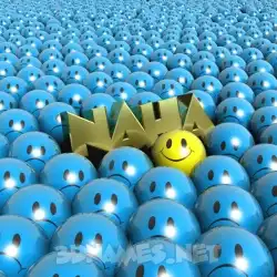 naha in Special Smileys style - 3D name wallpaper