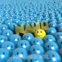 nahu in Special Smileys style - 3D name wallpaper
